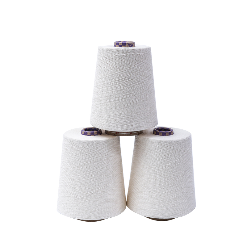 Polyester / coton peigné en fil mélangé-tex 